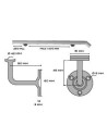 SUPPORT INOX POUR MAIN COURANTE