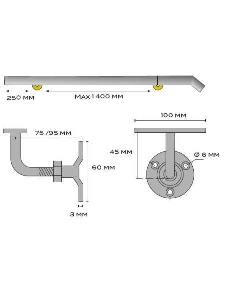 SUPPORT JONCTION MAIN COURANTE