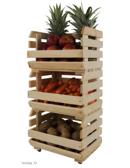 Cajón para verduras 3 cajas