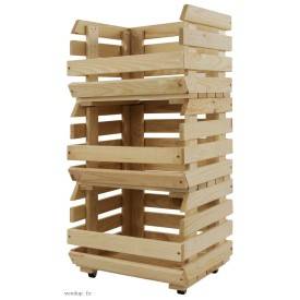 Groentekast met 3 kratten 2