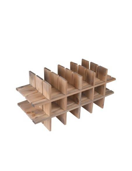 botellero de madera vintage