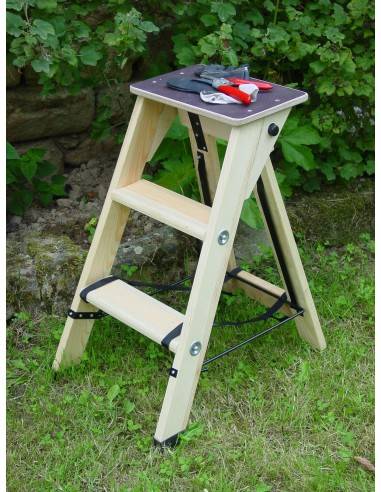 scala lionese in legno