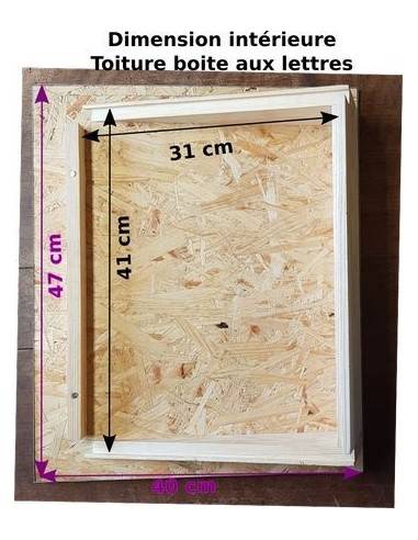 Toiture de boite aux lettres