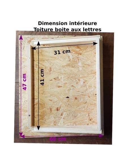Toiture de boite aux lettres
