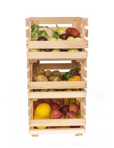 Scaffale per verdure 3 cassette