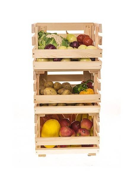 Scaffale per verdure 3 cassette