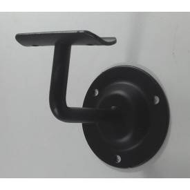 Kit corrimano in rovere rotondo 3m + supporto in metallo 2