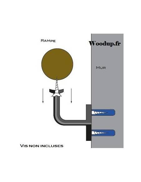 ROUND METAL HANDRAIL BRACKET