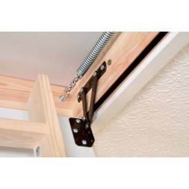 Cover strip for retractable staircase