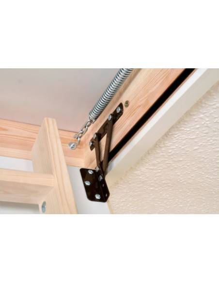 Cover strip for retractable staircase