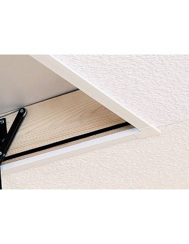 Cover strip for retractable staircase