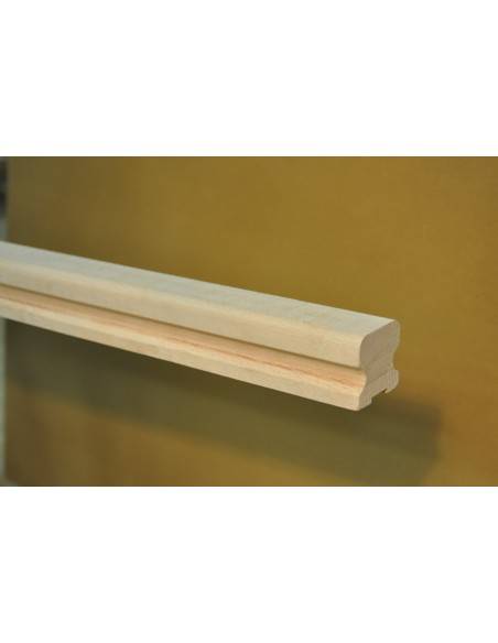 corrimano in faggio modanato