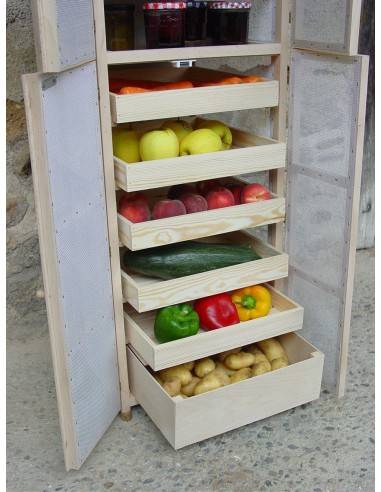 Obst- und Gemüseregal