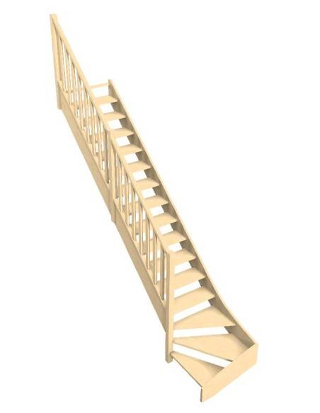 Bespoke bottom quarter-turn staircase