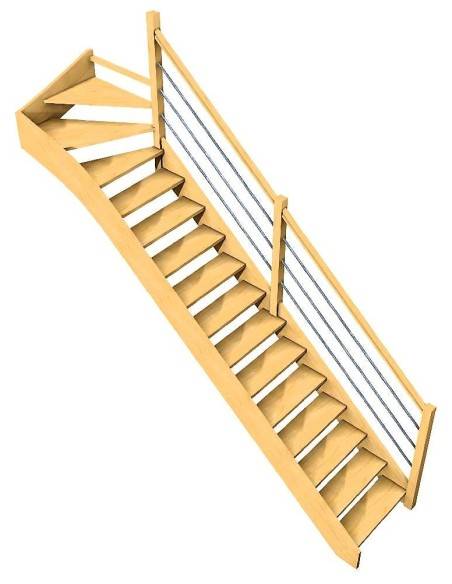 Bespoke top quarter-turn staircase