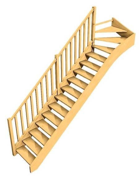 Bespoke top quarter-turn staircase