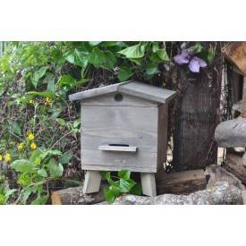 Rustic wooden beehive
