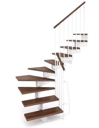 Modulaire trap van hout en metaal Stilo