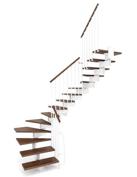 Modulare Holz-Metall-Treppe Stilo