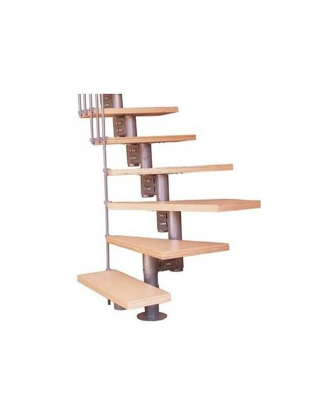 Escalier modulable 1/4 tournant hêtre