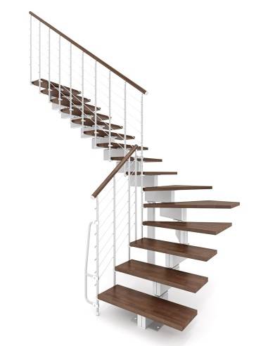 Escalier modulaire bois métal Vector