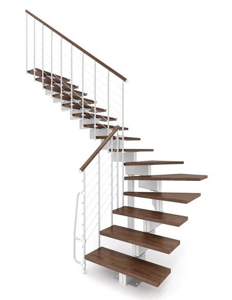 Escalier modulaire bois métal Vector