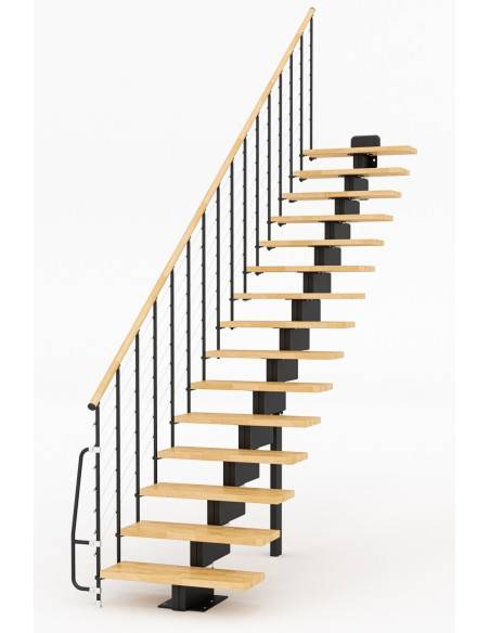 Escalier modulaire bois métal Vector
