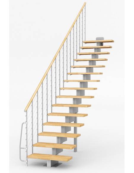 Escalier modulaire bois métal Vector