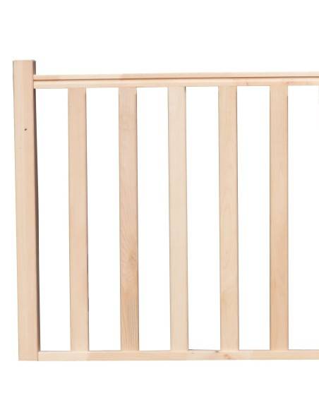 KIT GARDE CORPS FUSEAU HETRE 1m + 1Poteau