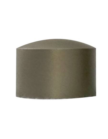 Pasamanos redondo de haya + terminación plana de aluminio