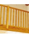 Kit balustrade sapin 2 m + 1 poteau