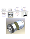 TERMINAISON ALU RONDE + ADAPTATEUR