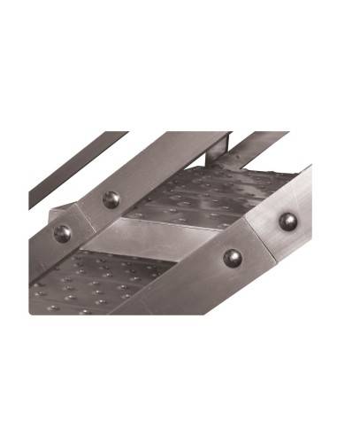 Escalier droit pour extérieur en aluminium