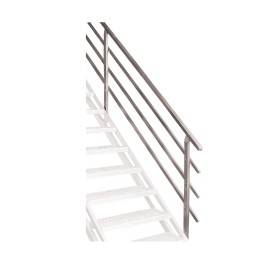 Escalier droit pour extérieur en aluminium