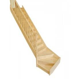 escalera cuarto de vuelta barata abeto