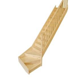 escalera cuarto de vuelta barata abeto 2