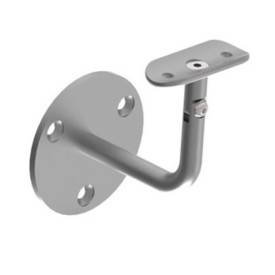 HANDLAUFHALTER AUS EDELSTAHL MIT SCHWENKBARER AUFLAGE