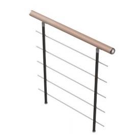 Arlberg Ringhiera diritta 100 cm corrimano faggio naturale