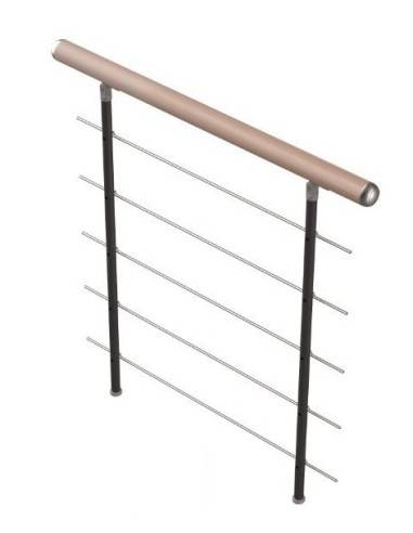 Arlberg Ringhiera diritta 100 cm corrimano faggio naturale