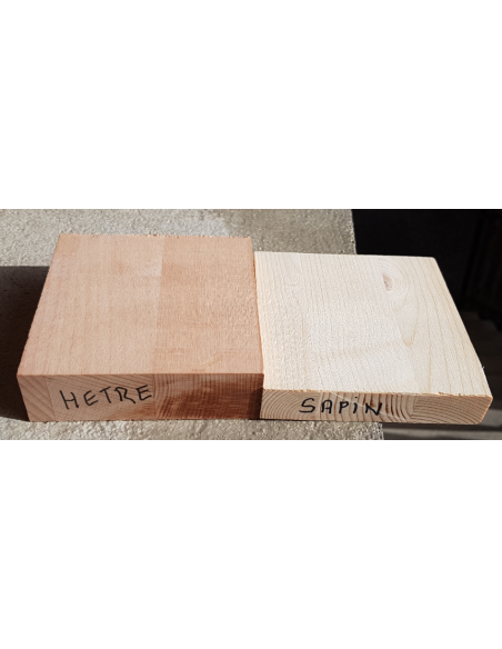 hêtre 30 mm / sapin 20 mm