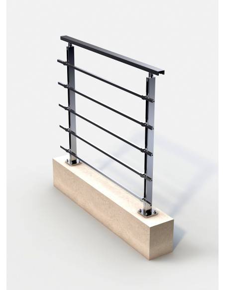 Aluminiumgeländer – Quadrum-Anfangsset