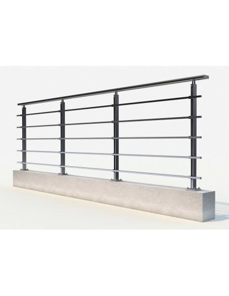 Garde corps aluminium - Kit départ Quadrum