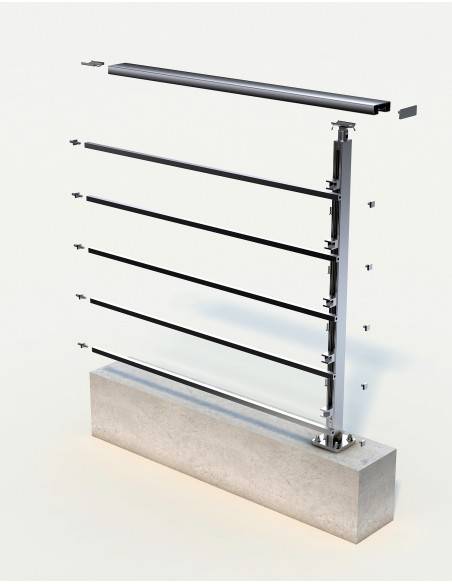 Aluminiumgeländer – Quadrum-Starterbausatz