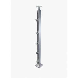 Erweiterungsset mit 1 Aluminiumpfosten für Quadrum-Geländer 2