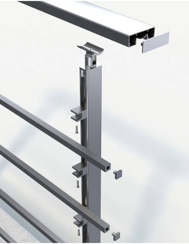 Aluminium balustrade - Quadrum starter kit
