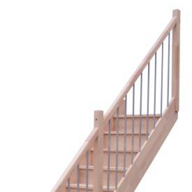 RAMPE TUBES VERTICAUX POUR ESCALIER MOLEDE