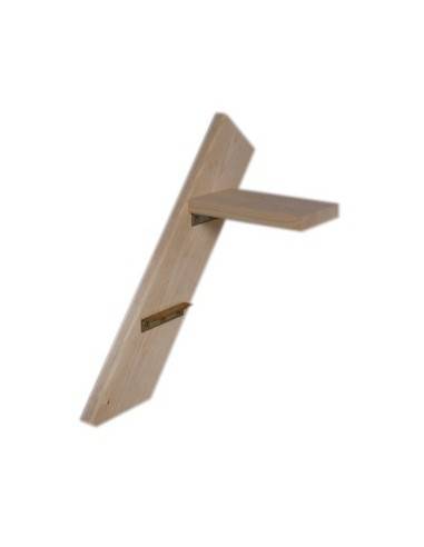 Escalera de molinero recta en madera maciza – Pendiente regulable