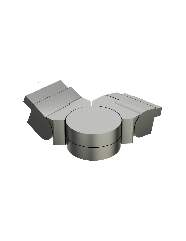 3D-verbinder voor aluminium leuning 50*27 mm