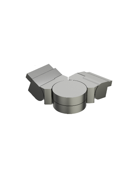 3D-verbinder voor aluminium leuning 50*27 mm
