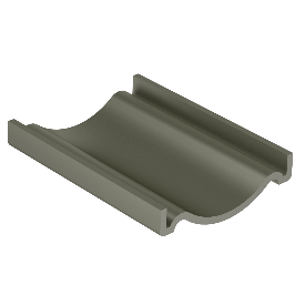 Aluminiumverbinder für rechteckigen Handlauf, 50 × 27 mm
